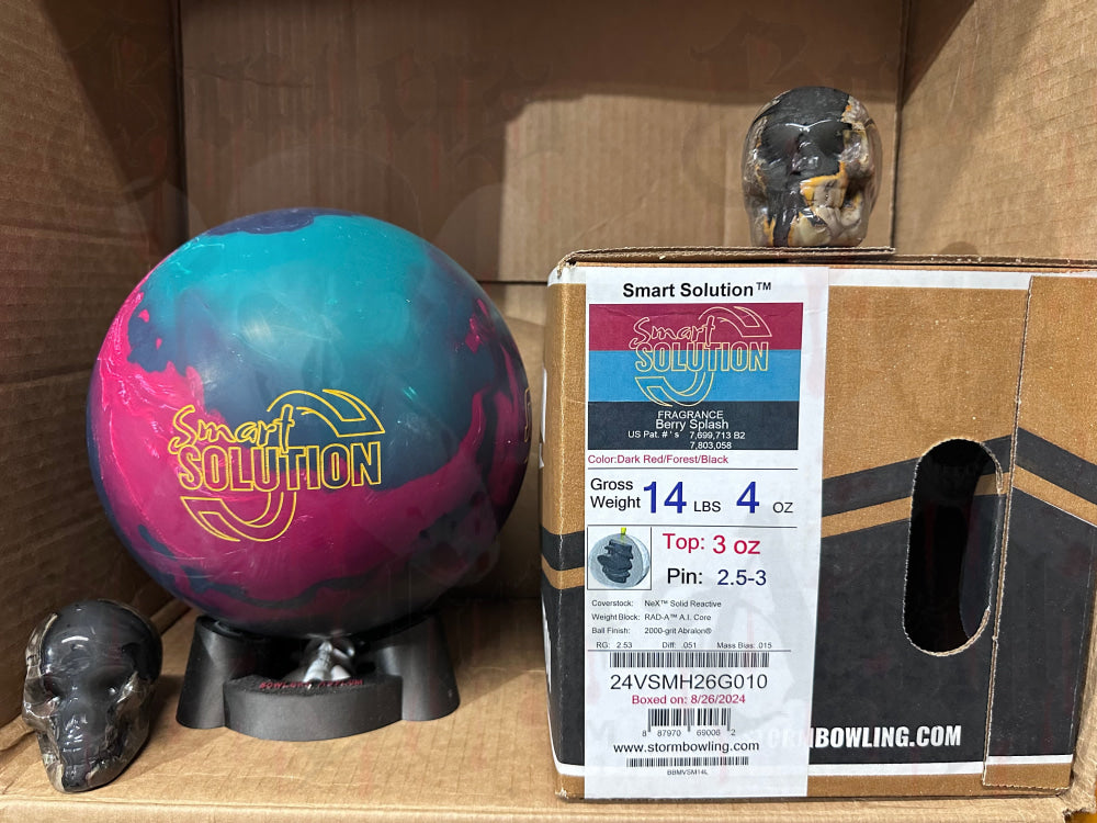 Storm Smart Solution 14 lbs - Bowlers Asylum - World Elite Bowling - SRGBBFS - Storm Bowling - Roto Grip Bowling - 900 Global Bowling - Motiv Bowling - Track Bowling - Brunswick Bowling - Radical Bowling - Ebonite Bowling - DV8 Bowling - Columbia 300 Bowling - Hammer Bowling