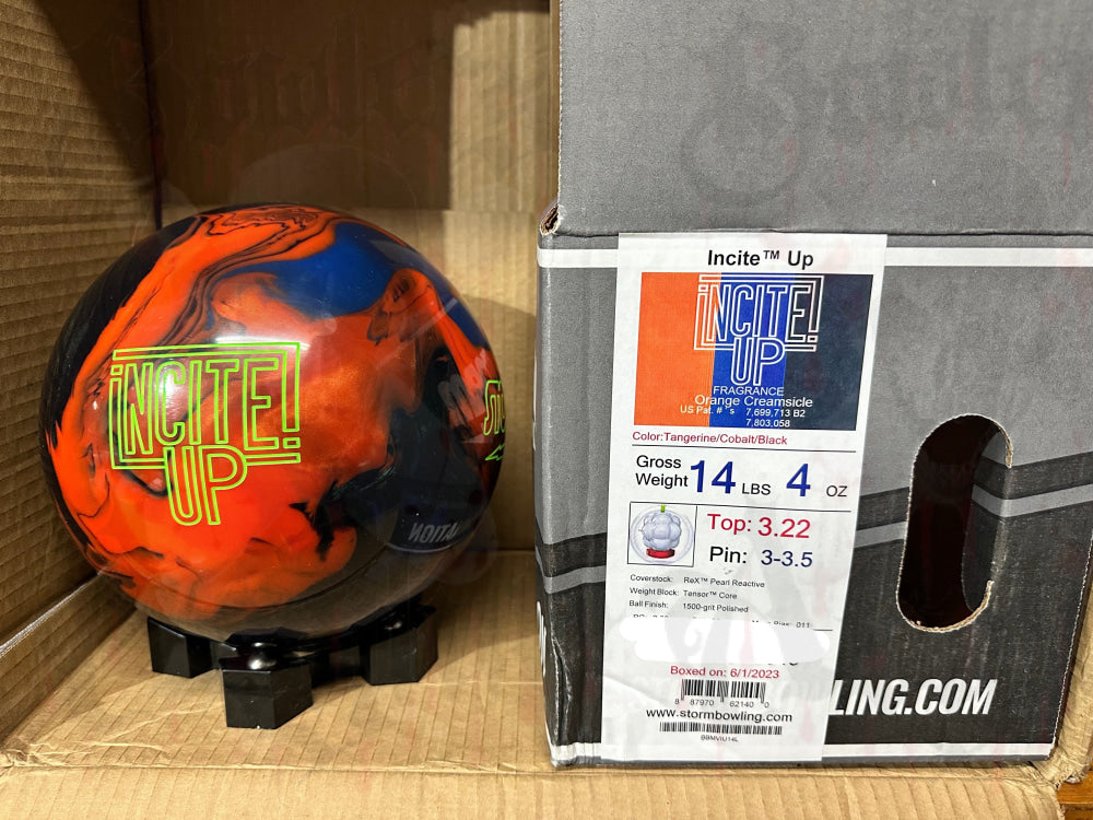 Storm Incite Up 14 lbs - Bowlers Asylum - World Elite Bowling - SRGBBFS - Storm Bowling - Roto Grip Bowling - 900 Global Bowling - Motiv Bowling - Track Bowling - Brunswick Bowling - Radical Bowling - Ebonite Bowling - DV8 Bowling - Columbia 300 Bowling - Hammer Bowling