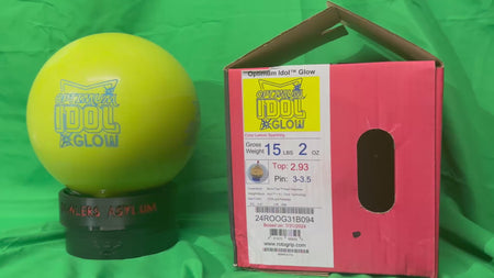 Roto Grip Optimum Idol Glow 15 lbs - Bowlers Asylum - World Elite Bowling - SRGBBFS - Storm Bowling - Roto Grip Bowling - 900 Global Bowling - Motiv Bowling - Track Bowling - Brunswick Bowling - Radical Bowling - Ebonite Bowling - DV8 Bowling - Columbia 300 Bowling - Hammer Bowling