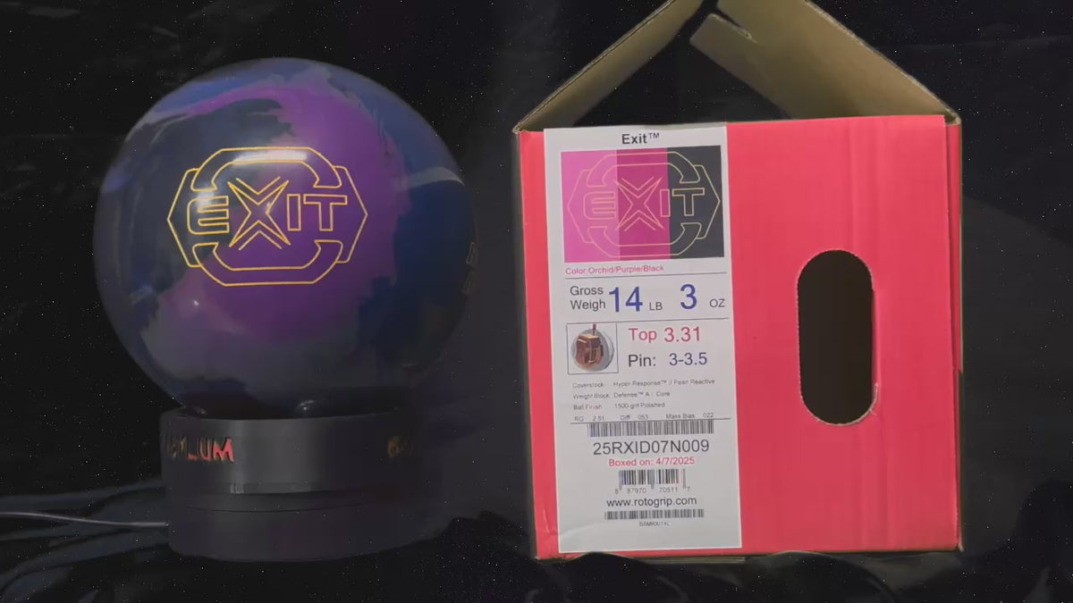 Roto Grip Exit 14 lbs - Bowlers Asylum - World Elite Bowling - SRGBBFS - Storm Bowling - Roto Grip Bowling - 900 Global Bowling - Motiv Bowling - Track Bowling - Brunswick Bowling - Radical Bowling - Ebonite Bowling - DV8 Bowling - Columbia 300 Bowling - Hammer Bowling