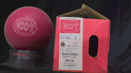 Roto Grip Exit Red 14 lbs - Bowlers Asylum - World Elite Bowling - SRGBBFS - Storm Bowling - Roto Grip Bowling - 900 Global Bowling - Motiv Bowling - Track Bowling - Brunswick Bowling - Radical Bowling - Ebonite Bowling - DV8 Bowling - Columbia 300 Bowling - Hammer Bowling