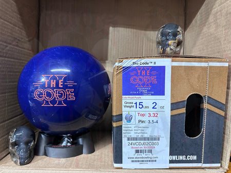 Storm The Code II 15 lbs - Bowlers Asylum - World Elite Bowling - SRGBBFS - Storm Bowling - Roto Grip Bowling - 900 Global Bowling - Motiv Bowling - Track Bowling - Brunswick Bowling - Radical Bowling - Ebonite Bowling - DV8 Bowling - Columbia 300 Bowling - Hammer Bowling