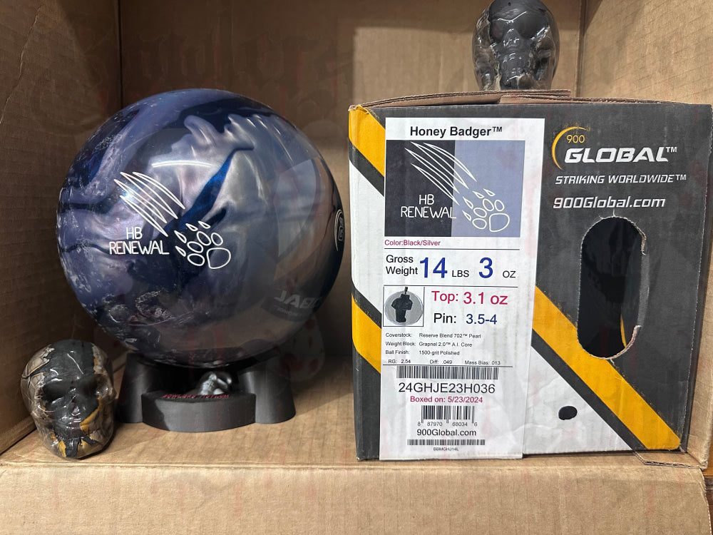 900 Global HB Renew 14 lbs - Bowlers Asylum - World Elite Bowling - SRGBBFS - Storm Bowling - Roto Grip Bowling - 900 Global Bowling - Motiv Bowling - Track Bowling - Brunswick Bowling - Radical Bowling - Ebonite Bowling - DV8 Bowling - Columbia 300 Bowling - Hammer Bowling