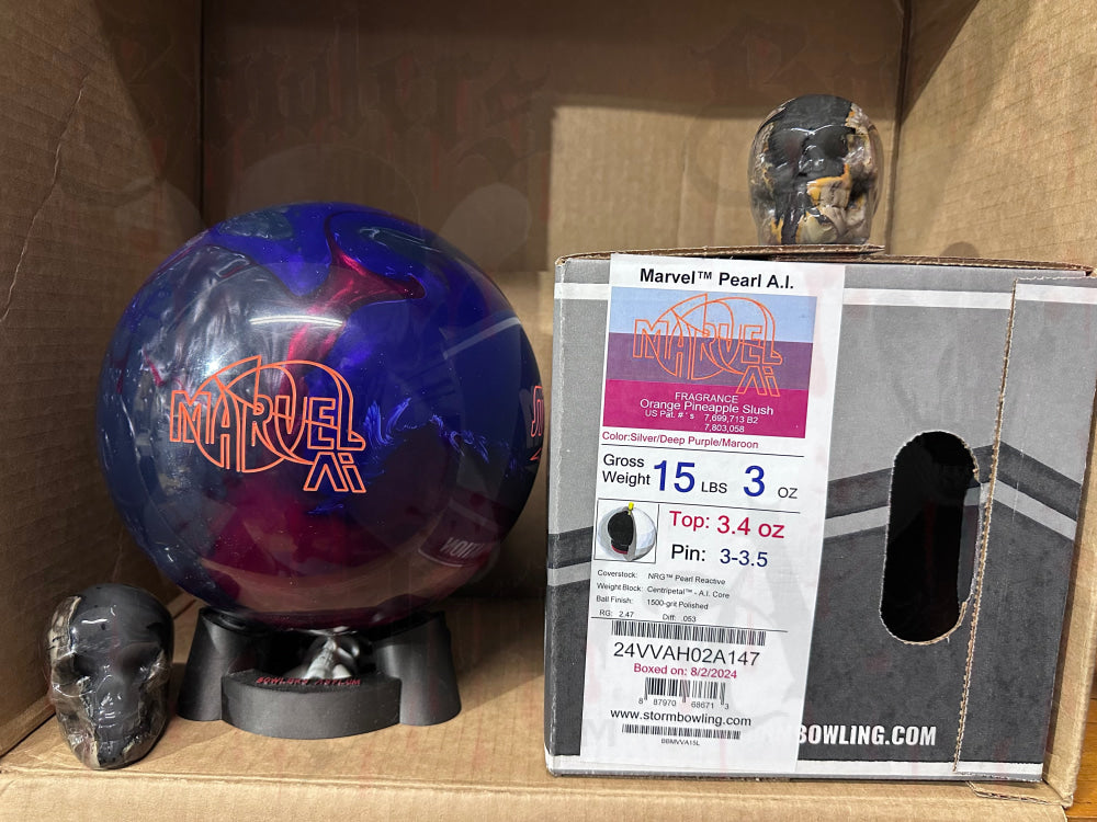 Storm Marvel Pearl AI 15 lbs - Bowlers Asylum - World Elite Bowling - SRGBBFS - Storm Bowling - Roto Grip Bowling - 900 Global Bowling - Motiv Bowling - Track Bowling - Brunswick Bowling - Radical Bowling - Ebonite Bowling - DV8 Bowling - Columbia 300 Bowling - Hammer Bowling