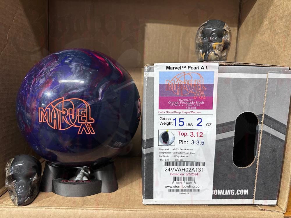 Storm Marvel Pearl AI 15 lbs - Bowlers Asylum - World Elite Bowling - SRGBBFS - Storm Bowling - Roto Grip Bowling - 900 Global Bowling - Motiv Bowling - Track Bowling - Brunswick Bowling - Radical Bowling - Ebonite Bowling - DV8 Bowling - Columbia 300 Bowling - Hammer Bowling