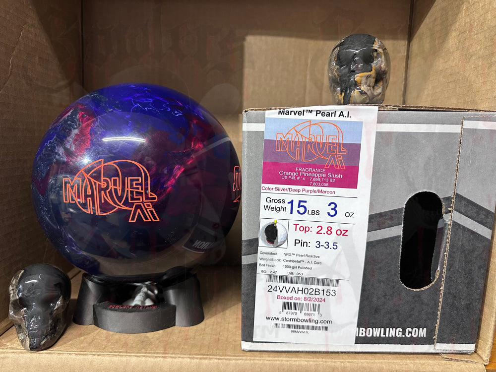 Storm Marvel Pearl AI 15 lbs - Bowlers Asylum - World Elite Bowling - SRGBBFS - Storm Bowling - Roto Grip Bowling - 900 Global Bowling - Motiv Bowling - Track Bowling - Brunswick Bowling - Radical Bowling - Ebonite Bowling - DV8 Bowling - Columbia 300 Bowling - Hammer Bowling