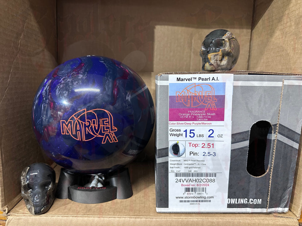 Storm Marvel Pearl AI 15 lbs - Bowlers Asylum - World Elite Bowling - SRGBBFS - Storm Bowling - Roto Grip Bowling - 900 Global Bowling - Motiv Bowling - Track Bowling - Brunswick Bowling - Radical Bowling - Ebonite Bowling - DV8 Bowling - Columbia 300 Bowling - Hammer Bowling