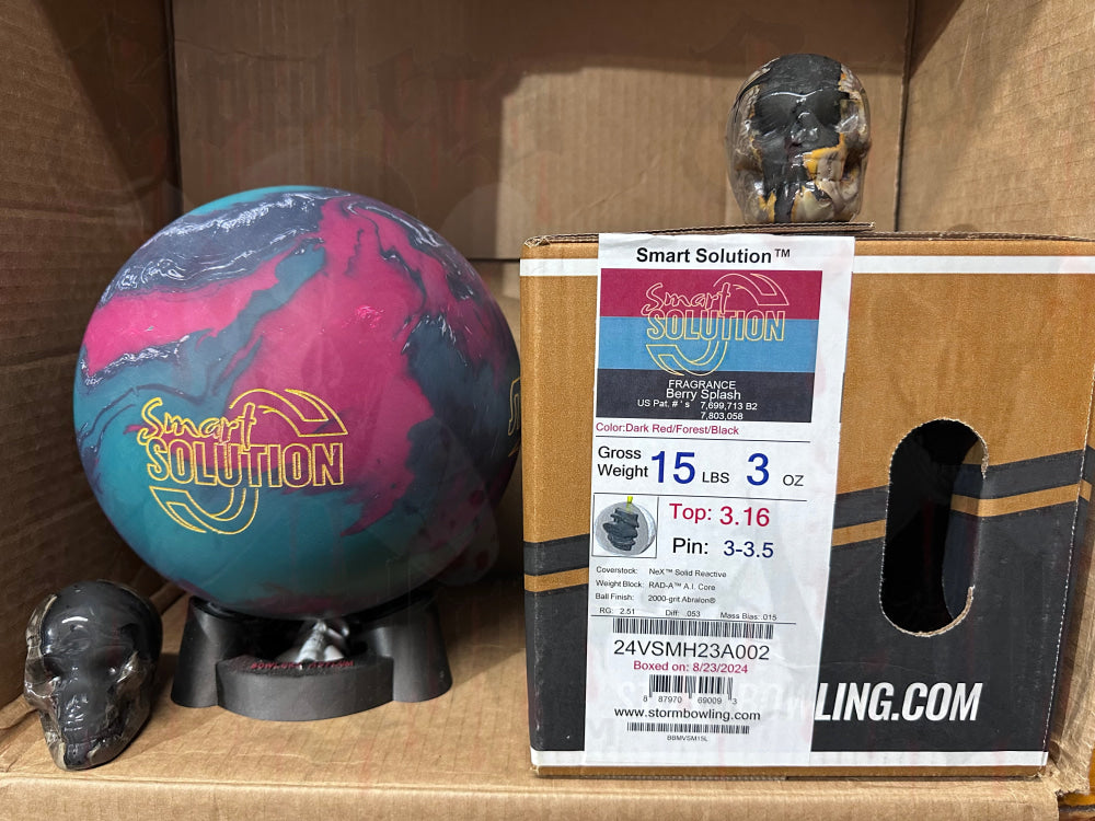 Storm Smart Solution 15 lbs - Bowlers Asylum - World Elite Bowling - SRGBBFS - Storm Bowling - Roto Grip Bowling - 900 Global Bowling - Motiv Bowling - Track Bowling - Brunswick Bowling - Radical Bowling - Ebonite Bowling - DV8 Bowling - Columbia 300 Bowling - Hammer Bowling