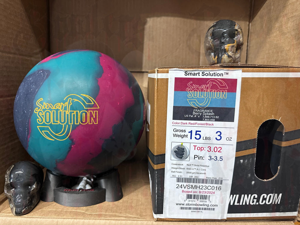 Storm Smart Solution 15 lbs - Bowlers Asylum - World Elite Bowling - SRGBBFS - Storm Bowling - Roto Grip Bowling - 900 Global Bowling - Motiv Bowling - Track Bowling - Brunswick Bowling - Radical Bowling - Ebonite Bowling - DV8 Bowling - Columbia 300 Bowling - Hammer Bowling