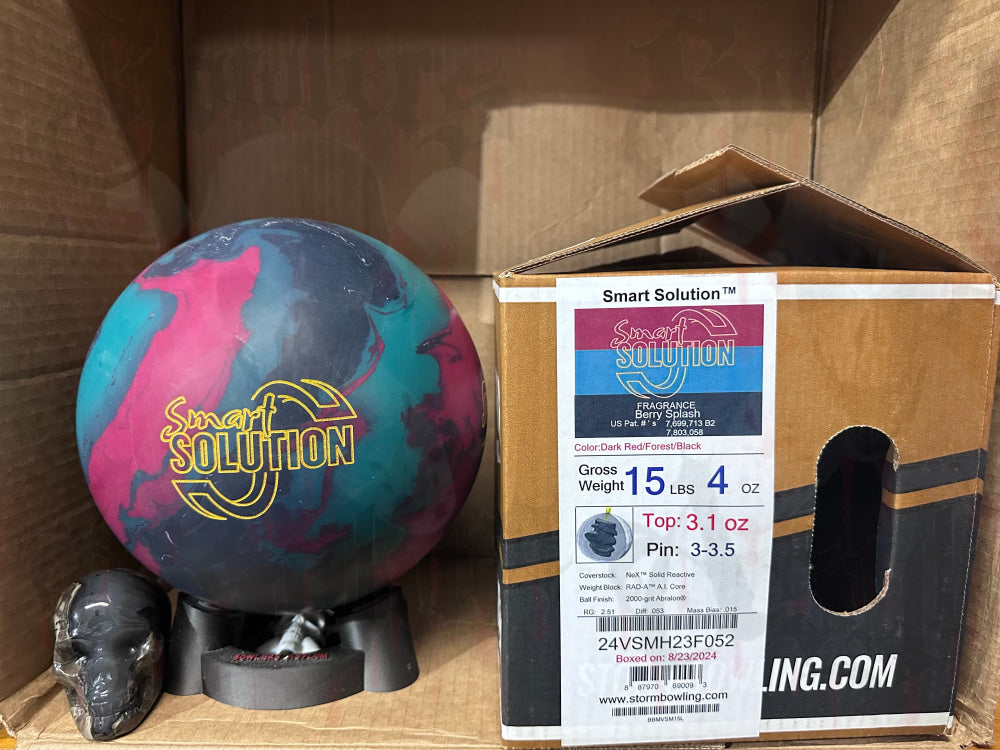 Storm Smart Solution 15 lbs - Bowlers Asylum - World Elite Bowling - SRGBBFS - Storm Bowling - Roto Grip Bowling - 900 Global Bowling - Motiv Bowling - Track Bowling - Brunswick Bowling - Radical Bowling - Ebonite Bowling - DV8 Bowling - Columbia 300 Bowling - Hammer Bowling