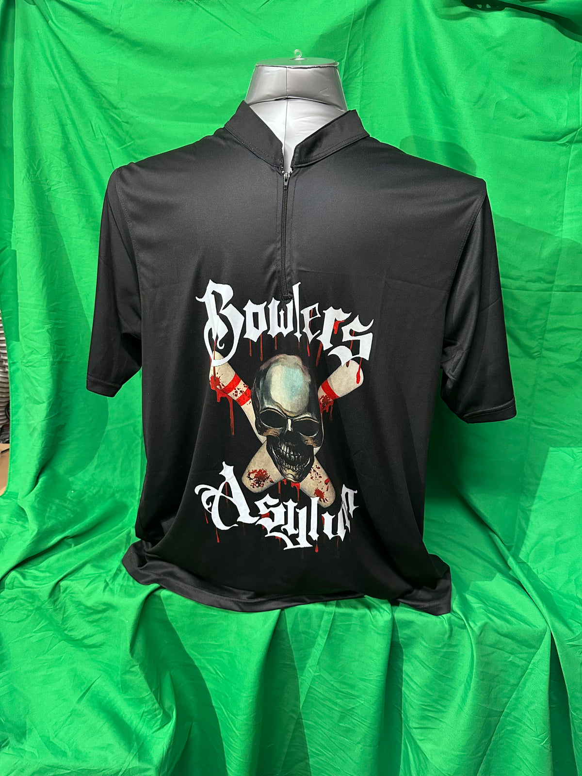 Bowlers Asylum Black Sash Zip Jersey - Bowlers Asylum - World Elite Bowling - SRGBBFS - Storm Bowling - Roto Grip Bowling - 900 Global Bowling - Motiv Bowling - Track Bowling - Brunswick Bowling - Radical Bowling - Ebonite Bowling - DV8 Bowling - Columbia 300 Bowling - Hammer Bowling