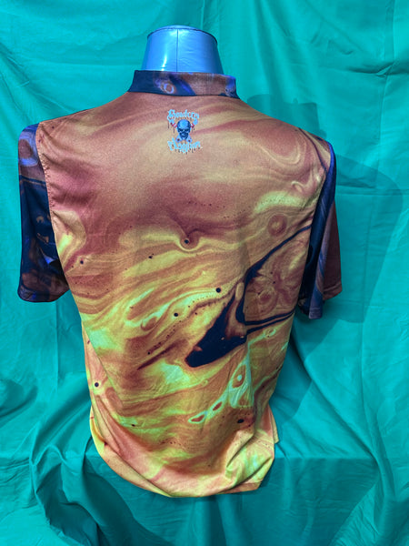 Bowlers Asylum Fire Sash Zip Jersey - Bowlers Asylum - World Elite Bowling - SRGBBFS - Storm Bowling - Roto Grip Bowling - 900 Global Bowling - Motiv Bowling - Track Bowling - Brunswick Bowling - Radical Bowling - Ebonite Bowling - DV8 Bowling - Columbia 300 Bowling - Hammer Bowling