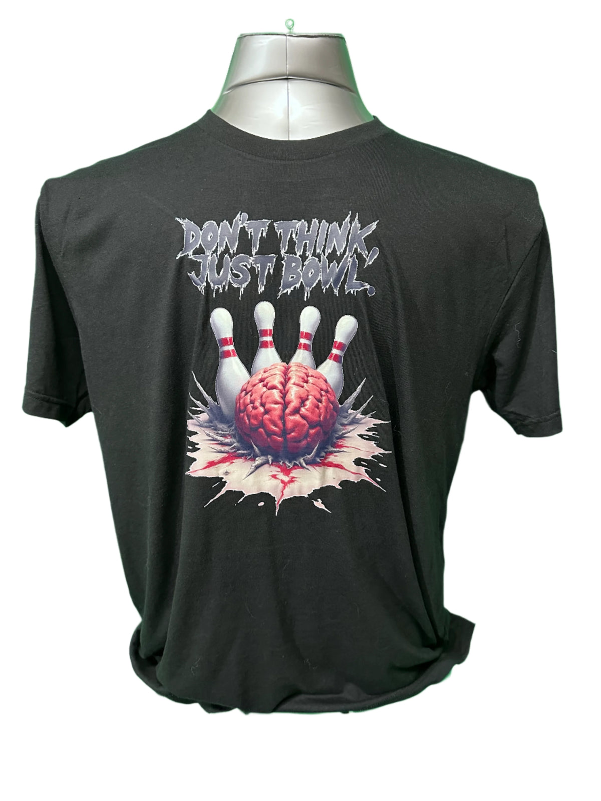 Don't Think, Just Bowl T-Shirt 2 - Bowlers Asylum - World Elite Bowling - SRGBBFS - Storm Bowling - Roto Grip Bowling - 900 Global Bowling - Motiv Bowling - Track Bowling - Brunswick Bowling - Radical Bowling - Ebonite Bowling - DV8 Bowling - Columbia 300 Bowling - Hammer Bowling