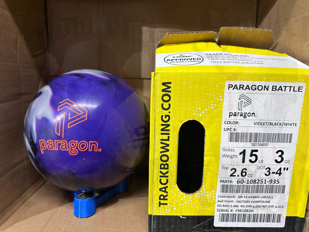 Track Paragon Battle 15 lbs - Bowlers Asylum - World Elite Bowling - SRGBBFS - Storm Bowling - Roto Grip Bowling - 900 Global Bowling - Motiv Bowling - Track Bowling - Brunswick Bowling - Radical Bowling - Ebonite Bowling - DV8 Bowling - Columbia 300 Bowling - Hammer Bowling