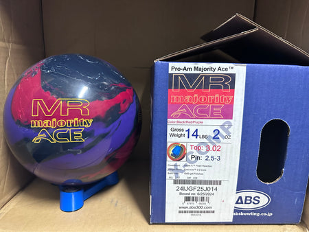 ABS PRO-AM MR Majority Ace 14 lbs  X-Comp - Bowlers Asylum - World Elite Bowling - SRGBBFS - Storm Bowling - Roto Grip Bowling - 900 Global Bowling - Motiv Bowling - Track Bowling - Brunswick Bowling - Radical Bowling - Ebonite Bowling - DV8 Bowling - Columbia 300 Bowling - Hammer Bowling