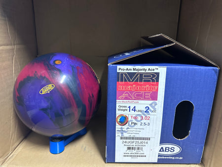 ABS PRO-AM MR Majority Ace 14 lbs  X-Comp - Bowlers Asylum - World Elite Bowling - SRGBBFS - Storm Bowling - Roto Grip Bowling - 900 Global Bowling - Motiv Bowling - Track Bowling - Brunswick Bowling - Radical Bowling - Ebonite Bowling - DV8 Bowling - Columbia 300 Bowling - Hammer Bowling