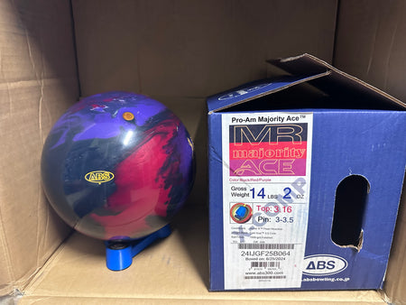 ABS PRO-AM MR Majority Ace 14 lbs  X-Comp - Bowlers Asylum - World Elite Bowling - SRGBBFS - Storm Bowling - Roto Grip Bowling - 900 Global Bowling - Motiv Bowling - Track Bowling - Brunswick Bowling - Radical Bowling - Ebonite Bowling - DV8 Bowling - Columbia 300 Bowling - Hammer Bowling