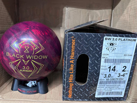 Hammer Black Widow 3.0 Platinum Red 14 Lbs - Bowlers Asylum - World Elite Bowling - SRGBBFS - Storm Bowling - Roto Grip Bowling - 900 Global Bowling - Motiv Bowling - Track Bowling - Brunswick Bowling - Radical Bowling - Ebonite Bowling - DV8 Bowling - Columbia 300 Bowling - Hammer Bowling