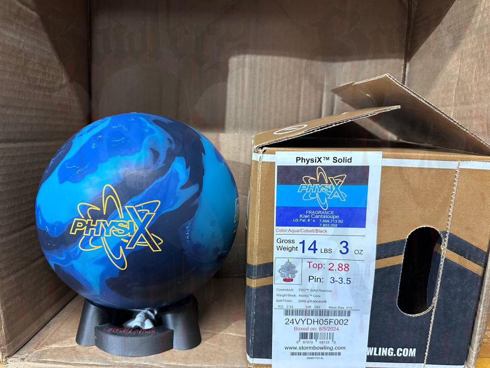 Storm Physix Solid 14 lbs - Bowlers Asylum - World Elite Bowling - SRGBBFS - Storm Bowling - Roto Grip Bowling - 900 Global Bowling - Motiv Bowling - Track Bowling - Brunswick Bowling - Radical Bowling - Ebonite Bowling - DV8 Bowling - Columbia 300 Bowling - Hammer Bowling