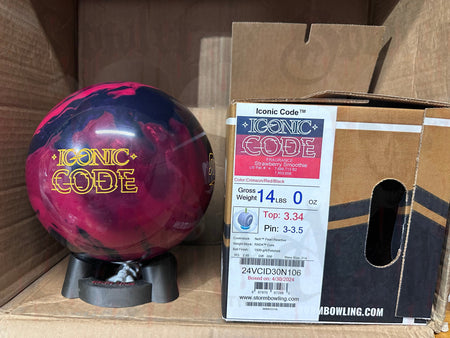 Storm Iconic Code 14 lbs - Bowlers Asylum - World Elite Bowling - SRGBBFS - Storm Bowling - Roto Grip Bowling - 900 Global Bowling - Motiv Bowling - Track Bowling - Brunswick Bowling - Radical Bowling - Ebonite Bowling - DV8 Bowling - Columbia 300 Bowling - Hammer Bowling