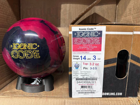 Storm Iconic Code 14 lbs - Bowlers Asylum - World Elite Bowling - SRGBBFS - Storm Bowling - Roto Grip Bowling - 900 Global Bowling - Motiv Bowling - Track Bowling - Brunswick Bowling - Radical Bowling - Ebonite Bowling - DV8 Bowling - Columbia 300 Bowling - Hammer Bowling