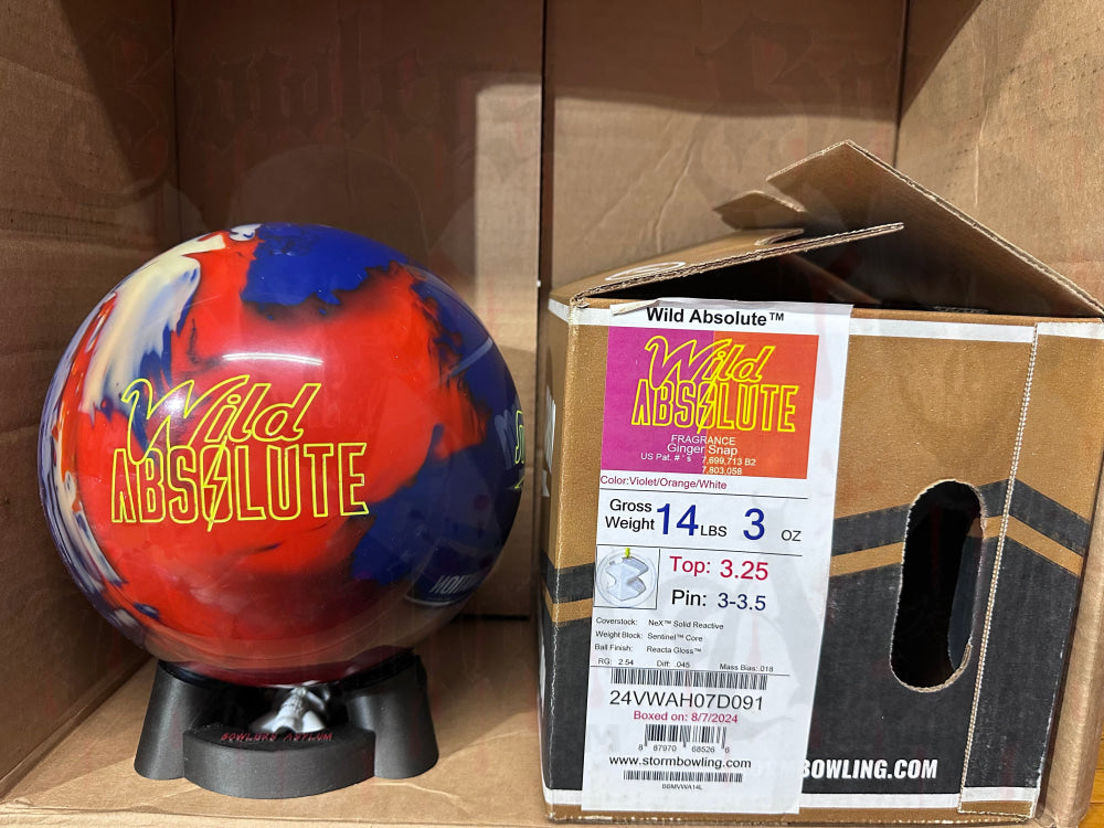 Storm Wild Absolute 14 lbs - Bowlers Asylum - World Elite Bowling - SRGBBFS - Storm Bowling - Roto Grip Bowling - 900 Global Bowling - Motiv Bowling - Track Bowling - Brunswick Bowling - Radical Bowling - Ebonite Bowling - DV8 Bowling - Columbia 300 Bowling - Hammer Bowling