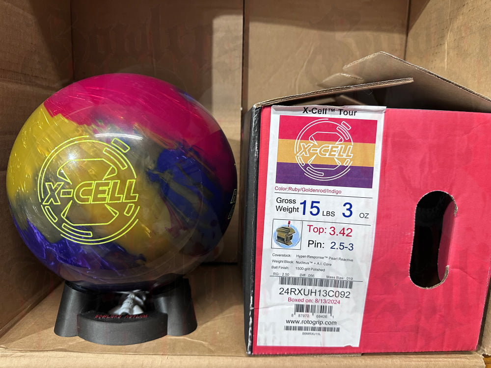 Roto Grip X-Cell Tour 15 lbs - Bowlers Asylum - World Elite Bowling - SRGBBFS - Storm Bowling - Roto Grip Bowling - 900 Global Bowling - Motiv Bowling - Track Bowling - Brunswick Bowling - Radical Bowling - Ebonite Bowling - DV8 Bowling - Columbia 300 Bowling - Hammer Bowling