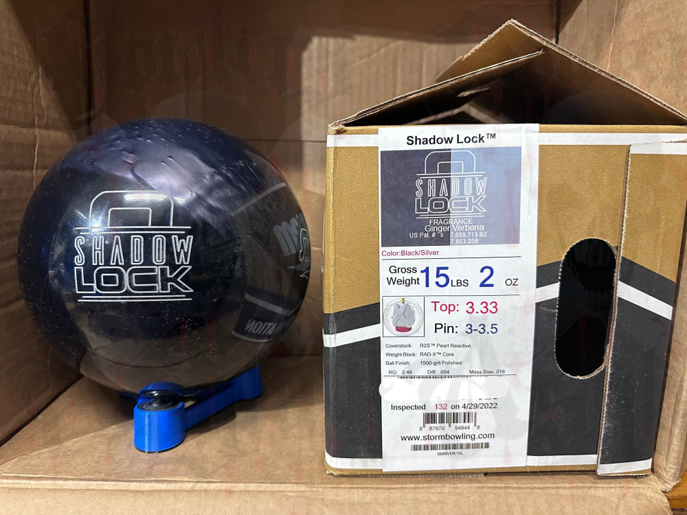 Storm Shadow Lock 15 lbs - Bowlers Asylum - World Elite Bowling - SRGBBFS - Storm Bowling - Roto Grip Bowling - 900 Global Bowling - Motiv Bowling - Track Bowling - Brunswick Bowling - Radical Bowling - Ebonite Bowling - DV8 Bowling - Columbia 300 Bowling - Hammer Bowling