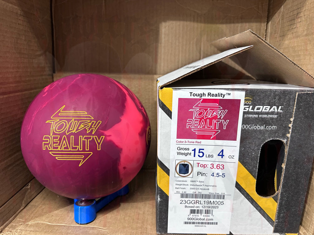 900 Global Tough Reality 15 lbs - Bowlers Asylum - World Elite Bowling - SRGBBFS - Storm Bowling - Roto Grip Bowling - 900 Global Bowling - Motiv Bowling - Track Bowling - Brunswick Bowling - Radical Bowling - Ebonite Bowling - DV8 Bowling - Columbia 300 Bowling - Hammer Bowling