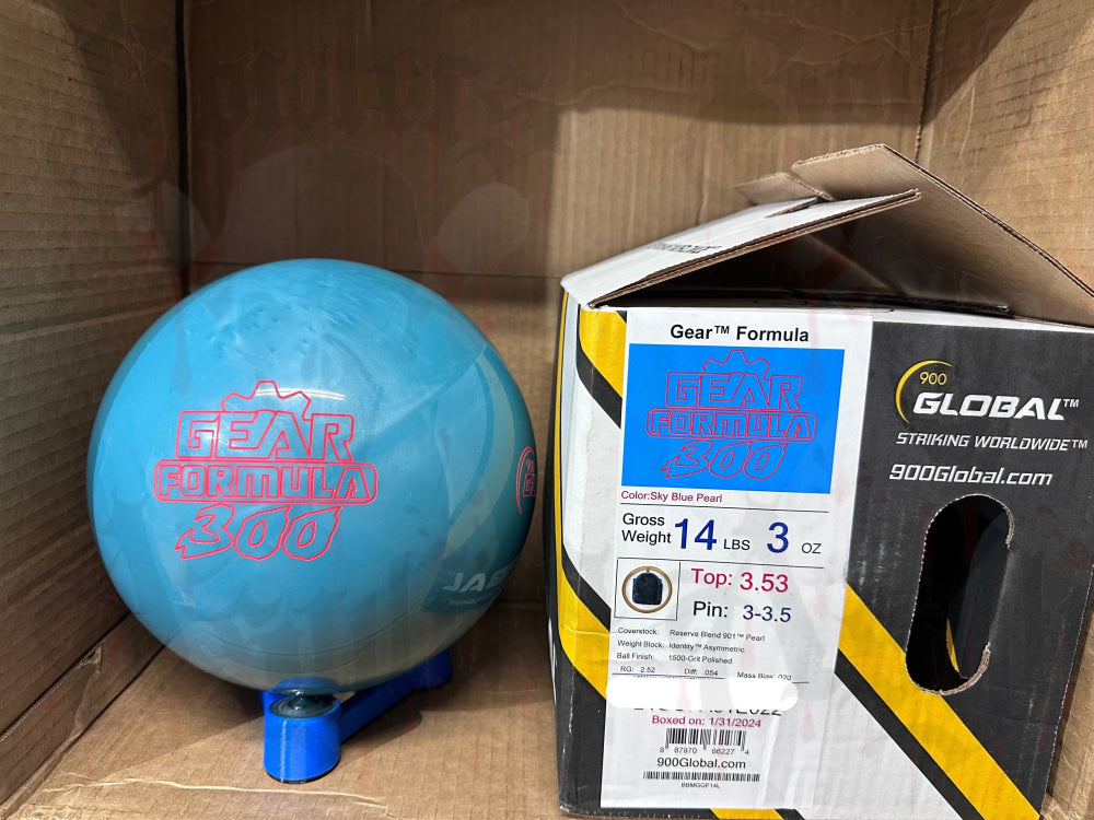 900 Global Gear 300 Formula 14 lbs - Bowlers Asylum - World Elite Bowling - SRGBBFS - Storm Bowling - Roto Grip Bowling - 900 Global Bowling - Motiv Bowling - Track Bowling - Brunswick Bowling - Radical Bowling - Ebonite Bowling - DV8 Bowling - Columbia 300 Bowling - Hammer Bowling