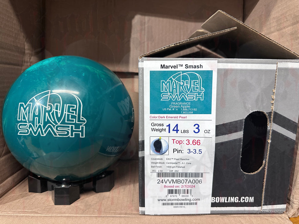 Storm Marvel Smash 14 lbs - Bowlers Asylum - World Elite Bowling - SRGBBFS - Storm Bowling - Roto Grip Bowling - 900 Global Bowling - Motiv Bowling - Track Bowling - Brunswick Bowling - Radical Bowling - Ebonite Bowling - DV8 Bowling - Columbia 300 Bowling - Hammer Bowling