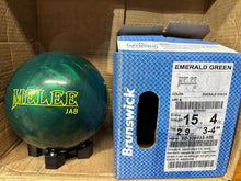 Load image into Gallery viewer, Brunswick Melee Jab Emerald 15 lbs - Bowlers Asylum - SRGBBFS
