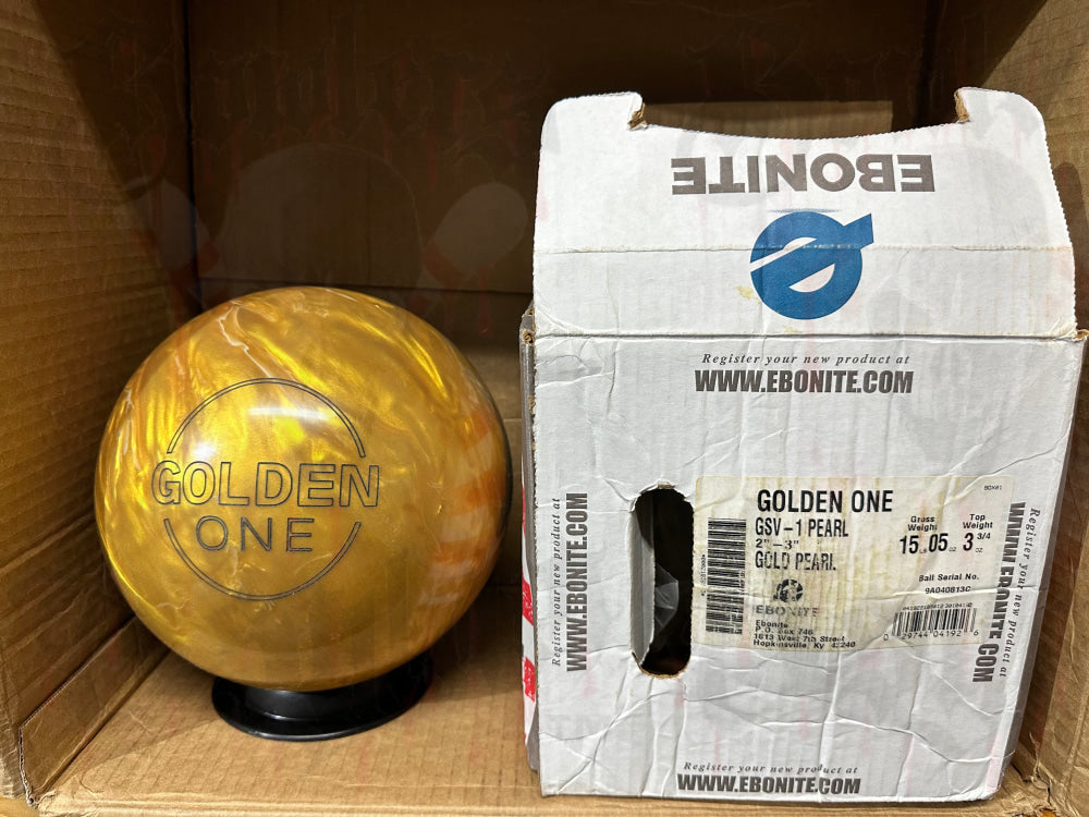 Ebonite Golden One 15 lbs - Bowlers Asylum - World Elite Bowling - SRGBBFS