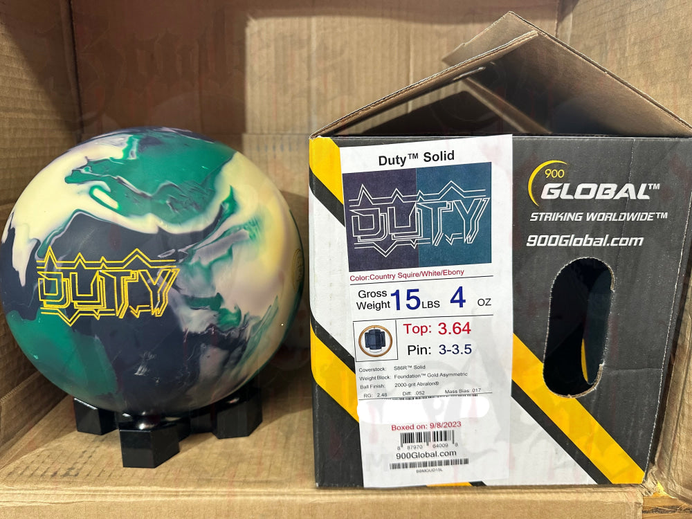 900 Global Duty Solid 15 lbs - Bowlers Asylum - World Elite Bowling - SRGBBFS