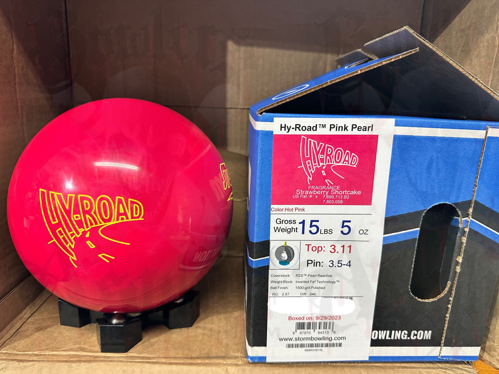 Storm Hy-Road Pink Pearl 15 lbs - Bowlers Asylum - World Elite Bowling - SRGBBFS - Storm Bowling - Roto Grip Bowling - 900 Global Bowling - Motiv Bowling - Track Bowling - Brunswick Bowling - Radical Bowling - Ebonite Bowling - DV8 Bowling - Columbia 300 Bowling - Hammer Bowling