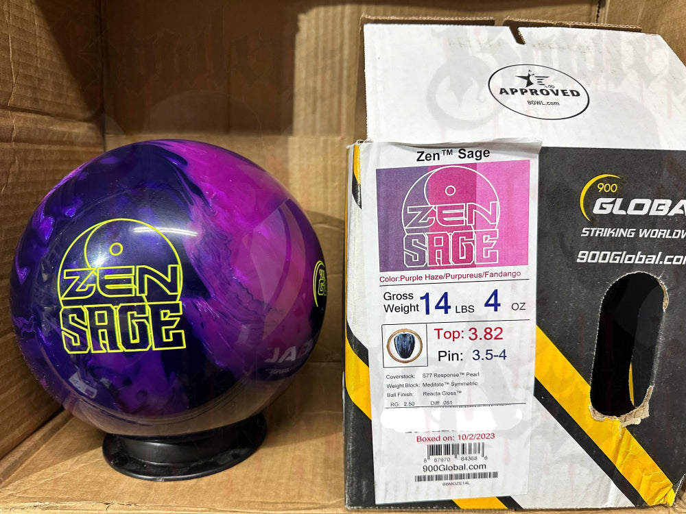 900 Global Zen 14lb outlet bowling ball