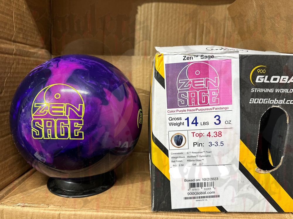 900 Global Zen Sage 14 lbs - Bowlers Asylum - World Elite Bowling - SRGBBFS