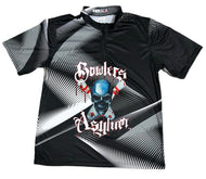 Bowlers Asylum Black and Gray Sash Zip Jersey - Bowlers Asylum - World Elite Bowling - SRGBBFS
