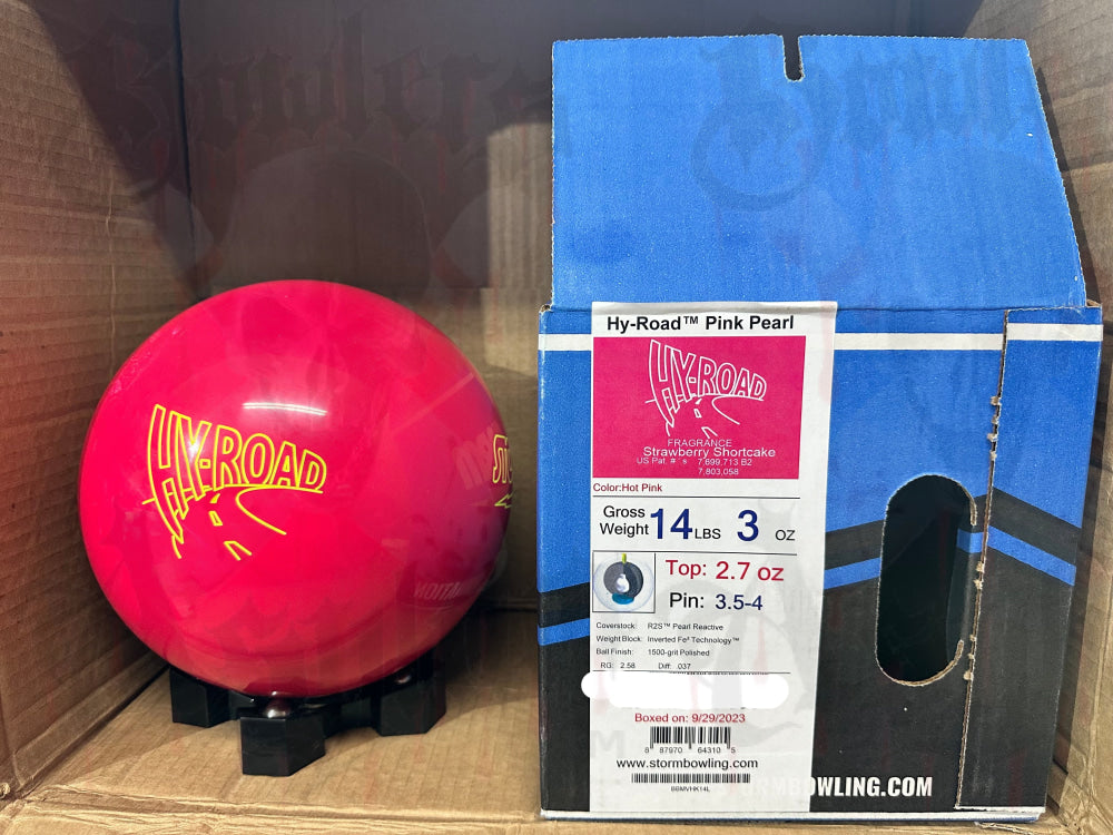 Storm Hy-Road Pink Pearl 14 lbs - Bowlers Asylum - World Elite Bowling - SRGBBFS - Storm Bowling - Roto Grip Bowling - 900 Global Bowling - Motiv Bowling - Track Bowling - Brunswick Bowling - Radical Bowling - Ebonite Bowling - DV8 Bowling - Columbia 300 Bowling - Hammer Bowling