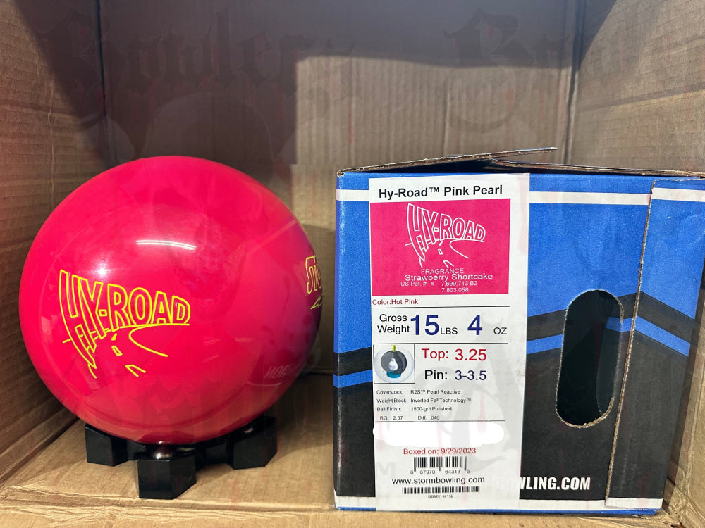 Storm Hy-Road Pink Pearl 15 lbs - Bowlers Asylum - World Elite Bowling - SRGBBFS - Storm Bowling - Roto Grip Bowling - 900 Global Bowling - Motiv Bowling - Track Bowling - Brunswick Bowling - Radical Bowling - Ebonite Bowling - DV8 Bowling - Columbia 300 Bowling - Hammer Bowling