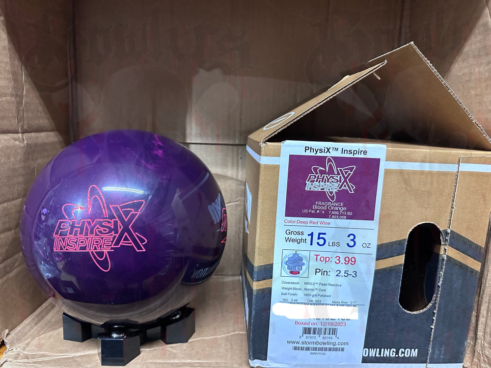 Storm Physix Inspire 15 lbs - Bowlers Asylum - World Elite Bowling - SRGBBFS - Storm Bowling - Roto Grip Bowling - 900 Global Bowling - Motiv Bowling - Track Bowling - Brunswick Bowling - Radical Bowling - Ebonite Bowling - DV8 Bowling - Columbia 300 Bowling - Hammer Bowling