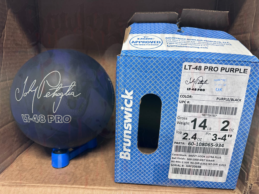 Brunswick LT-48 Pro Purple 14 lbs - Bowlers Asylum - World Elite Bowling - SRGBBFS - Storm Bowling - Roto Grip Bowling - 900 Global Bowling - Motiv Bowling - Track Bowling - Brunswick Bowling - Radical Bowling - Ebonite Bowling - DV8 Bowling - Columbia 300 Bowling - Hammer Bowling