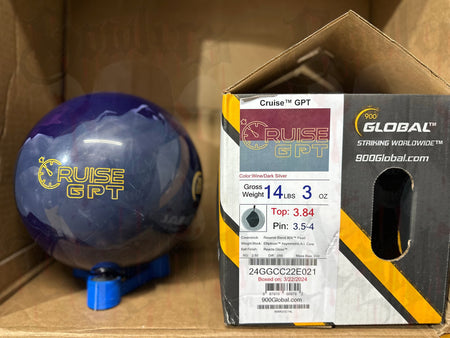 900 Global Cruise GPT 14 lbs - Bowlers Asylum - World Elite Bowling - SRGBBFS - Storm Bowling - Roto Grip Bowling - 900 Global Bowling - Motiv Bowling - Track Bowling - Brunswick Bowling - Radical Bowling - Ebonite Bowling - DV8 Bowling - Columbia 300 Bowling - Hammer Bowling