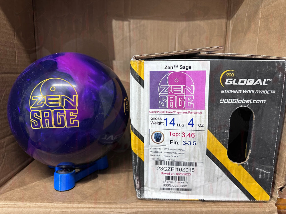 900 Global Zen Sage 14 lbs - Bowlers Asylum - World Elite Bowling - SRGBBFS - Storm Bowling - Roto Grip Bowling - 900 Global Bowling - Motiv Bowling - Track Bowling - Brunswick Bowling - Radical Bowling - Ebonite Bowling - DV8 Bowling - Columbia 300 Bowling - Hammer Bowling