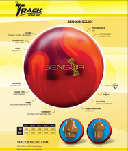 Load image into Gallery viewer, Track Sensor Solid - Bowlers Asylum - World Elite Bowling - SRGBBFS - Storm Bowling - Roto Grip Bowling - 900 Global Bowling - Motiv Bowling - Track Bowling - Brunswick Bowling - Radical Bowling - Ebonite Bowling - DV8 Bowling - Columbia 300 Bowling - Hammer Bowling
