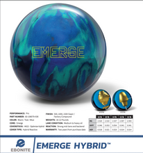 Load image into Gallery viewer, Ebonite Emerge Hybrid - Bowlers Asylum - World Elite Bowling - SRGBBFS

