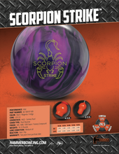 Load image into Gallery viewer, Hammer Scorpion Strike - Bowlers Asylum - World Elite Bowling - SRGBBFS - Storm Bowling - Roto Grip Bowling - 900 Global Bowling - Motiv Bowling - Track Bowling - Brunswick Bowling - Radical Bowling - Ebonite Bowling - DV8 Bowling - Columbia 300 Bowling - Hammer Bowling
