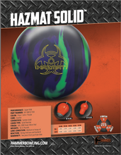 Load image into Gallery viewer, Hammer Hazmat Solid - Bowlers Asylum - World Elite Bowling - SRGBBFS - Storm Bowling - Roto Grip Bowling - 900 Global Bowling - Motiv Bowling - Track Bowling - Brunswick Bowling - Radical Bowling - Ebonite Bowling - DV8 Bowling - Columbia 300 Bowling - Hammer Bowling
