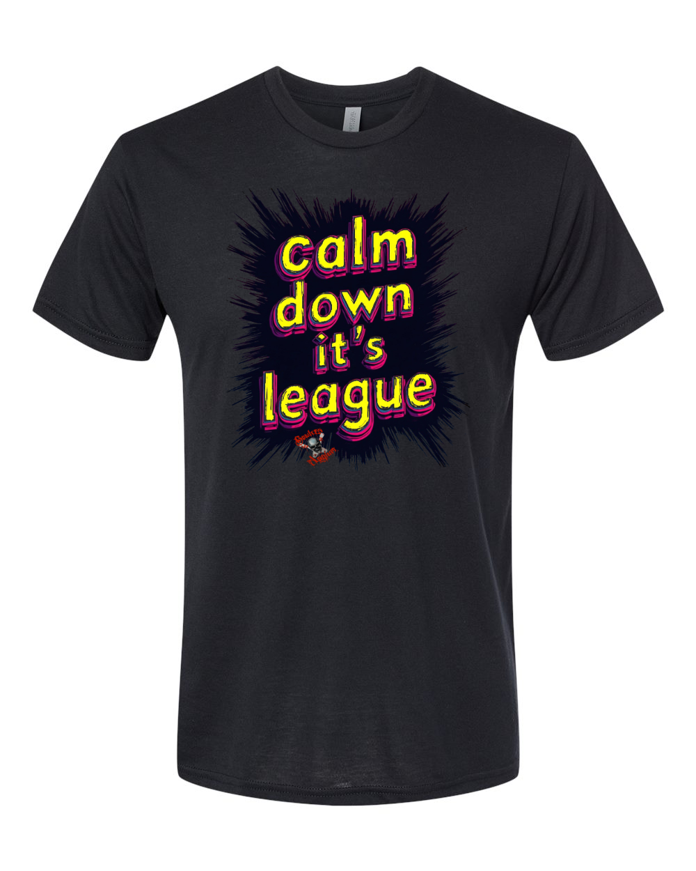 Calm Down It's League T-Shirt - Bowlers Asylum - World Elite Bowling - SRGBBFS - Storm Bowling - Roto Grip Bowling - 900 Global Bowling - Motiv Bowling - Track Bowling - Brunswick Bowling - Radical Bowling - Ebonite Bowling - DV8 Bowling - Columbia 300 Bowling - Hammer Bowling
