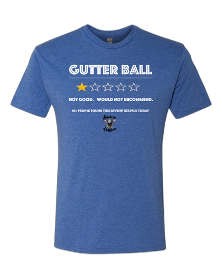 Gutter Ball T-Shirt - Bowlers Asylum - World Elite Bowling - SRGBBFS - Storm Bowling - Roto Grip Bowling - 900 Global Bowling - Motiv Bowling - Track Bowling - Brunswick Bowling - Radical Bowling - Ebonite Bowling - DV8 Bowling - Columbia 300 Bowling - Hammer Bowling